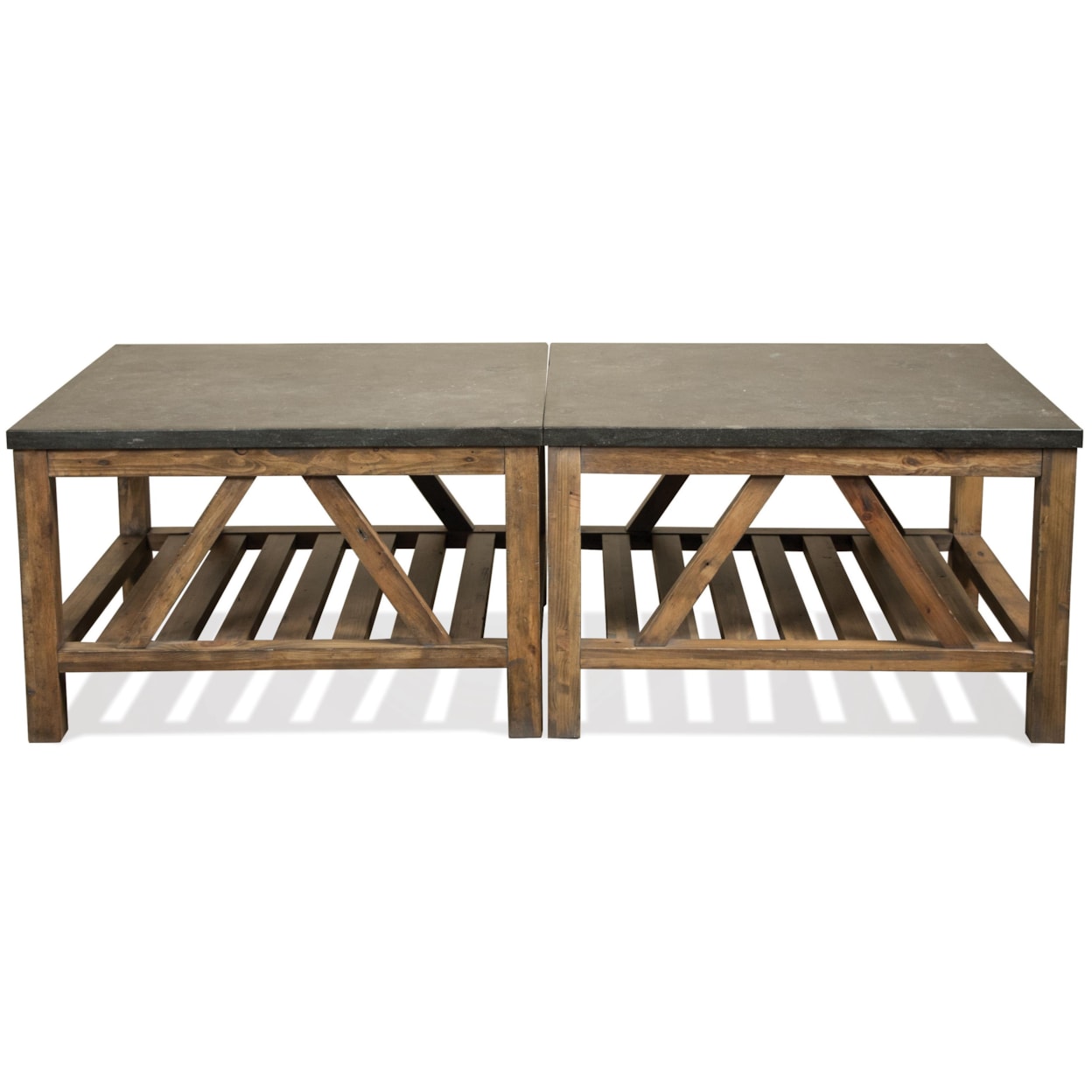 Riverside Furniture Weatherford PKG165034 Bunching Cocktail Table